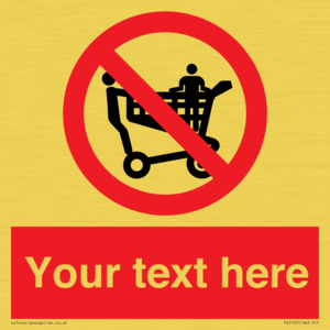 Custom No Climbing on Trolley Sign